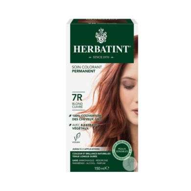 HERBATINT SOIN COLORANT PERMANENT 7R BLOND CUIVRE 150 ML HERBATINT SOIN COLORANT PERMANENT 7R BLOND CUIVRE 150 ML