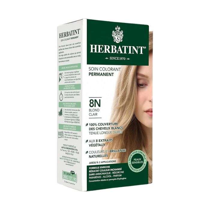 HERBATINT SOIN COLORANT PERMANENT 8N BLOND CLAIR 150 ML