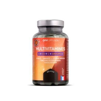 GPH DIFFUSION MULTIVITAMINES A + D3 + C +GROUPE B 60 GELULES GPH DIFFUSION MULTIVITAMINES A + D3 + C +GROUPE B 60 GELULES