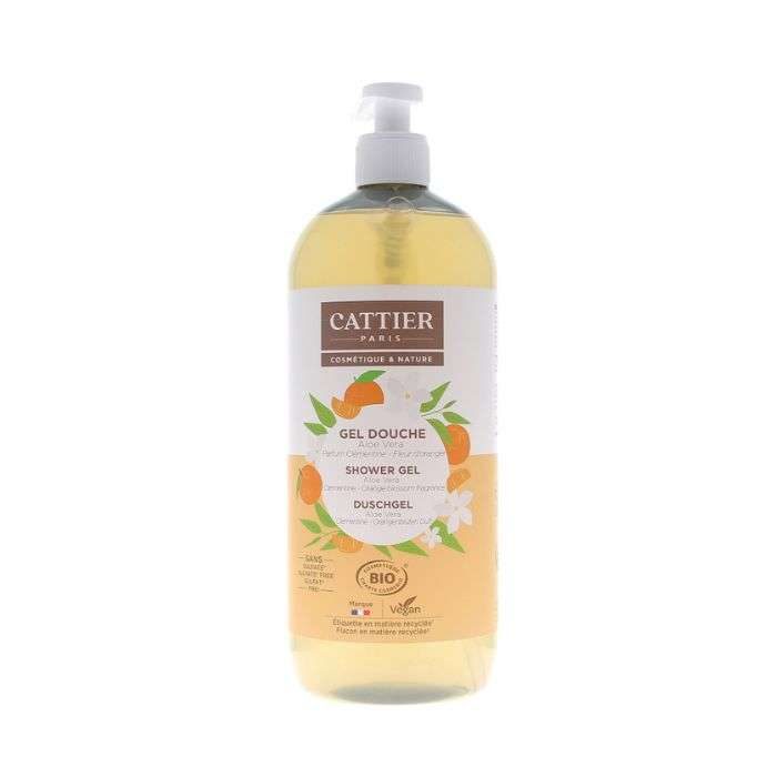 CATTIER GEL DOUCHE ALOE VERA PARFUM CLEMENTINE ET FLEUR DORANGER 1 L CATTIER GEL DOUCHE ALOE VERA PARFUM CLEMENTINE ET FLEUR DORANGER 1 L
