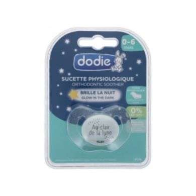 DODIE SUCETTE PHYSIOLOGIQUE NUIT 0-6 MOIS BRILLE DANS LE NOIR DODIE SUCETTE PHYSIOLOGIQUE NUIT 0-6 MOIS BRILLE DANS LE NOIR