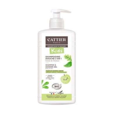 CATTIER KIDS SHAMPOOING DOUCHE 2 EN 1 PARFUM POMME VERTE 500 ML CATTIER KIDS SHAMPOOING DOUCHE 2 EN 1 PARFUM POMME VERTE 500 ML