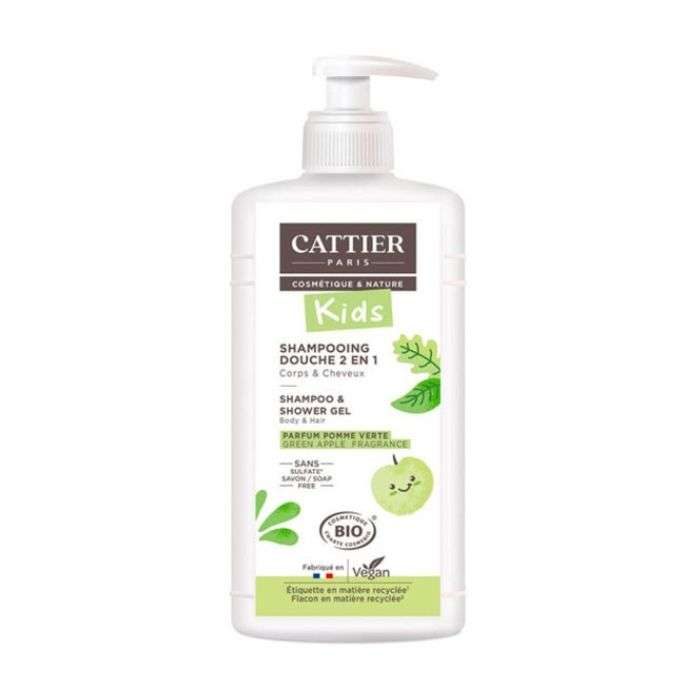 CATTIER KIDS SHAMPOOING DOUCHE 2 EN 1 PARFUM POMME VERTE 500 ML CATTIER KIDS SHAMPOOING DOUCHE 2 EN 1 PARFUM POMME VERTE 500 ML