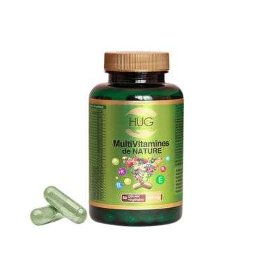 HUG MULTIVITAMINES DE NATURE 60 GELULES  HUG MULTIVITAMINES DE NATURE 60 GELULES