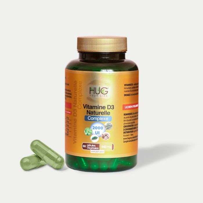 HUG Vitamine D3 Naturelle Complexe 2000UI /60 GELULES