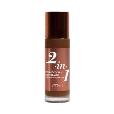 ABSOLUTE NEW YORK 2 EN 1 FOND DE TEINT + CORRECTEUR 12 COOL ESPRESSO 35 ML ABSOLUTE NEW YORK 2 EN 1 FOND DE TEINT + CORRECTEUR 12 COOL ESPRESSO 35 ML
