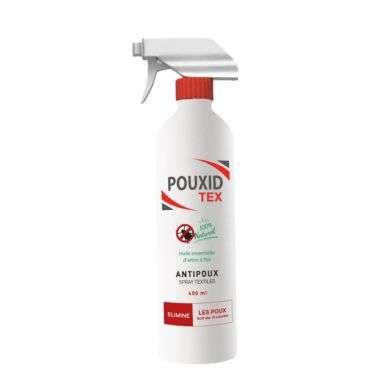 POUXID TEX ANTIPOUX SPRAY ENVIRONNEMENT ET TEXTILES 480 ML POUXID TEX ANTIPOUX SPRAY ENVIRONNEMENT ET TEXTILES 480 ML