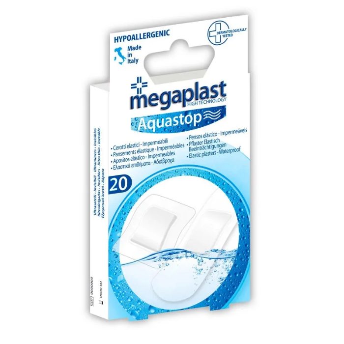 MEGAPLAST AQUASTOP BOITE DE 20 PENSEMENTS ADHESIFS MEGAPLAST AQUASTOP BOITE DE 20 PENSEMENTS ADHESIFS