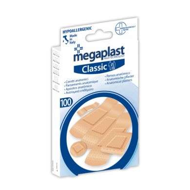 MEGAPLAST CLASSIQUE PANSEMENT ANATOMIQUE BOITE DE 100 MEGAPLAST CLASSIQUE PANSEMENT ANATOMIQUE BOITE DE 100