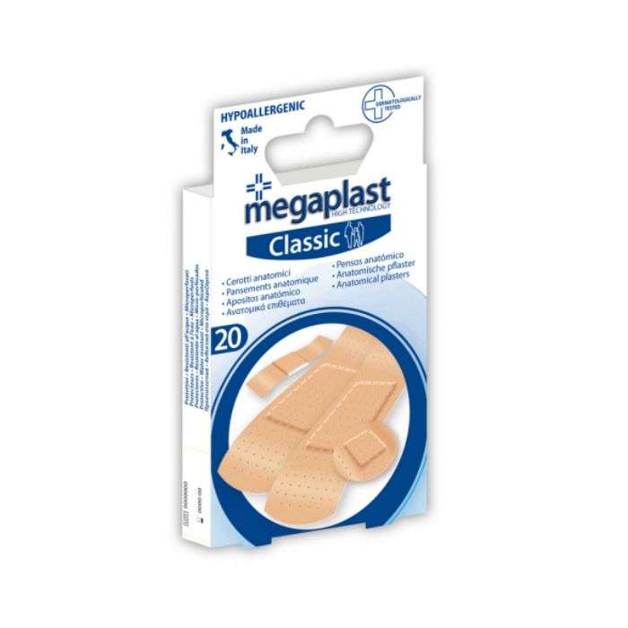 MEGAPLAST CLASSIQUE PANSEMENT ANATOMIQUE BOITE DE 20 MEGAPLAST CLASSIQUE PANSEMENT ANATOMIQUE BOITE DE 20