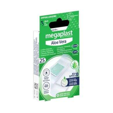 MEGAPLAST ALOE VERA PANSEMENT 3D HYDRATANTE BOITE DE 25 MEGAPLAST ALOE VERA PANSEMENT 3D HYDRATANTE BOITE DE 25