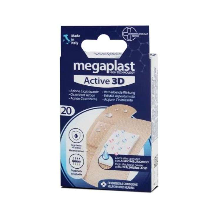 MEGAPLAST PANSEMENT ACTIVE 3D BOITE DE 20 MEGAPLAST PANSEMENT ACTIVE 3D BOITE DE 20