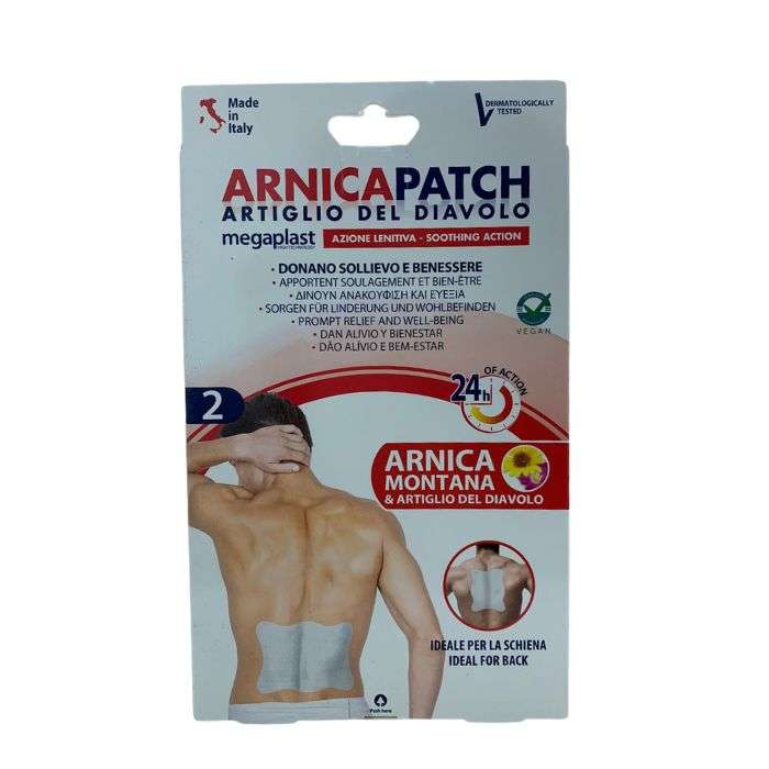 MEGAPLAST ARNICA PATCH BOITE DE 2 ACTION 24 H MEGAPLAST ARNICA PATCH BOITE DE 2 ACTION 24 H
