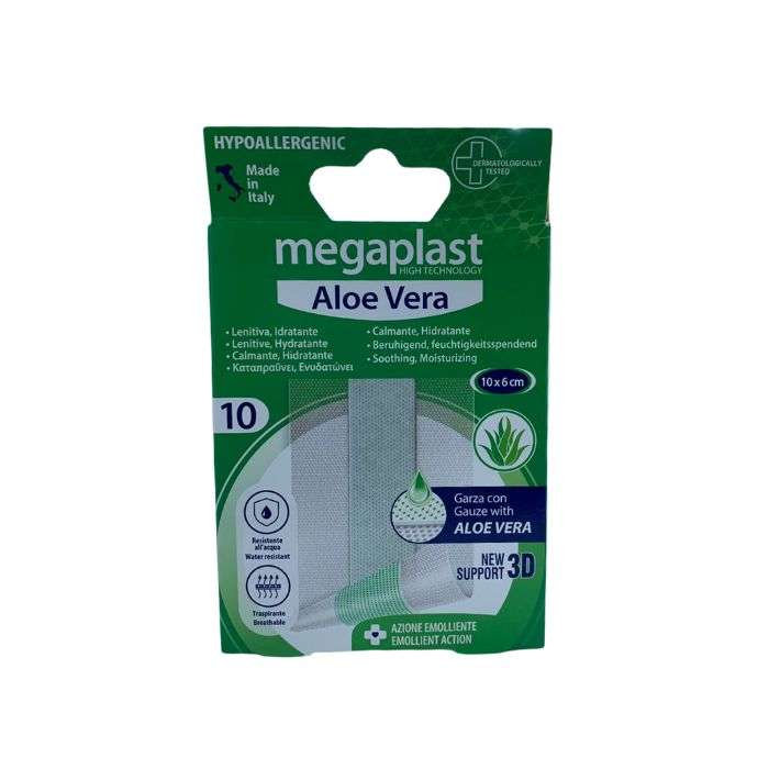 MEGAPLAST ALOE VERA PANSEMENT 3D HYDRATANTE BOITE DE 10 (106CM) MEGAPLAST ALOE VERA PANSEMENT 3D HYDRATANTE BOITE DE 10 (106CM)