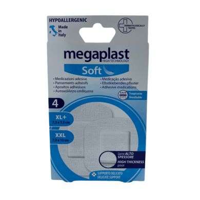 MEGAPLAST SOFT PANSEMENT ADHESIFS PACK DE 4 MEGAPLAST SOFT PANSEMENT ADHESIFS PACK DE 4