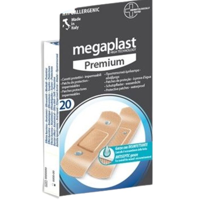 MEGAPLAST PREMIUM PANSEMENT 7X2CM BOITE DE 20 MEGAPLAST PREMIUM PANSEMENT 7X2CM BOITE DE 20