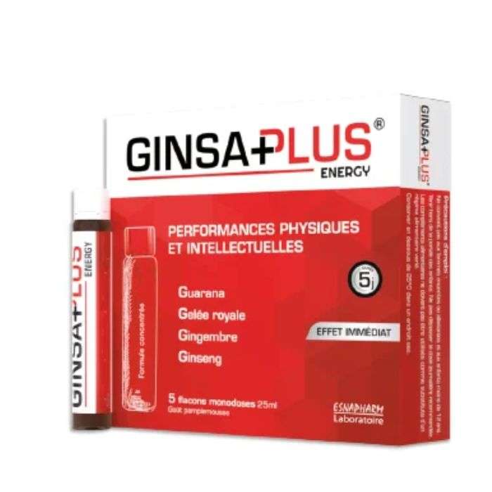 WINNER GINSA PLUS ENERGYSHOT 5 FLACONS MONODOSES 25 ML GOUT ARGUMES  WINNER GINSA PLUS ENERGYSHOT 5 FLACONS MONODOSES 25 ML GOUT ARGUMES