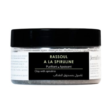 JERRAFLORE RASSOUL A LA SPIRULINE PURIFIANT APAISANT 90 G JERRAFLORE RASSOUL A LA SPIRULINE PURIFIANT APAISANT 90 G