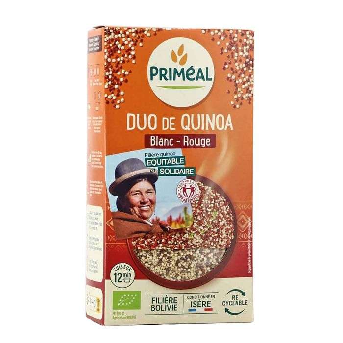 PRIMEAL DUO DE QUINOA BLANC ROUGE 500G PRIMEAL DUO DE QUINOA BLANC ROUGE 500G