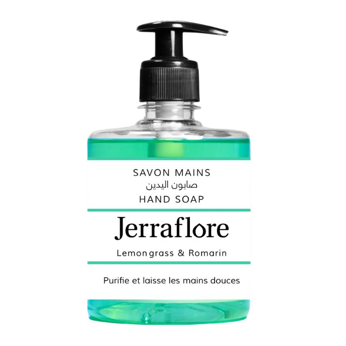 JERRAFLORE SAVON MAINS LEMON GRASS ET ROMARIN 500 ML