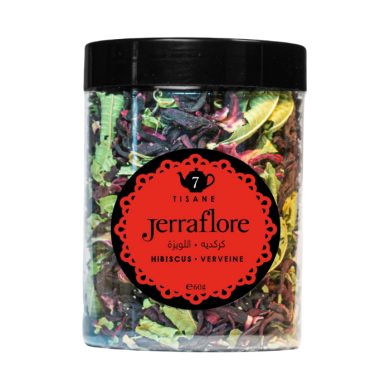 JERRAFLORE TISANE N 7 HIBISCUS VERVEINE 60 G JERRAFLORE TISANE N 7 HIBISCUS VERVEINE 60 G