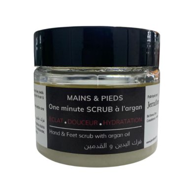 JERRAFLORE MAINS ET PIEDS ONE MINUTE SCRUB A L ARGAN 150 ML JERRAFLORE MAINS ET PIEDS ONE MINUTE SCRUB A L ARGAN 150 ML