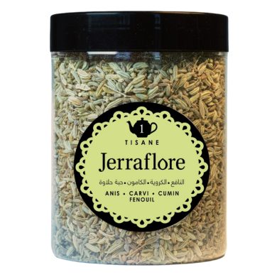 JERRAFLORE TISANE N 1 ANIS CARVI CUMIN FENIOUL 150 G JERRAFLORE TISANE N 1 ANIS CARVI CUMIN FENIOUL 150 G