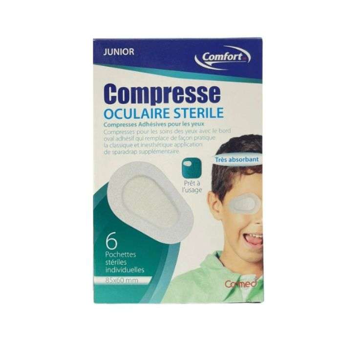COMFORT COMPRESSE OCULAIRE STERILE JUNIOR 6 POCHETTES 8560 MM COMFORT COMPRESSE OCULAIRE STERILE JUNIOR 6 POCHETTES 8560 MM