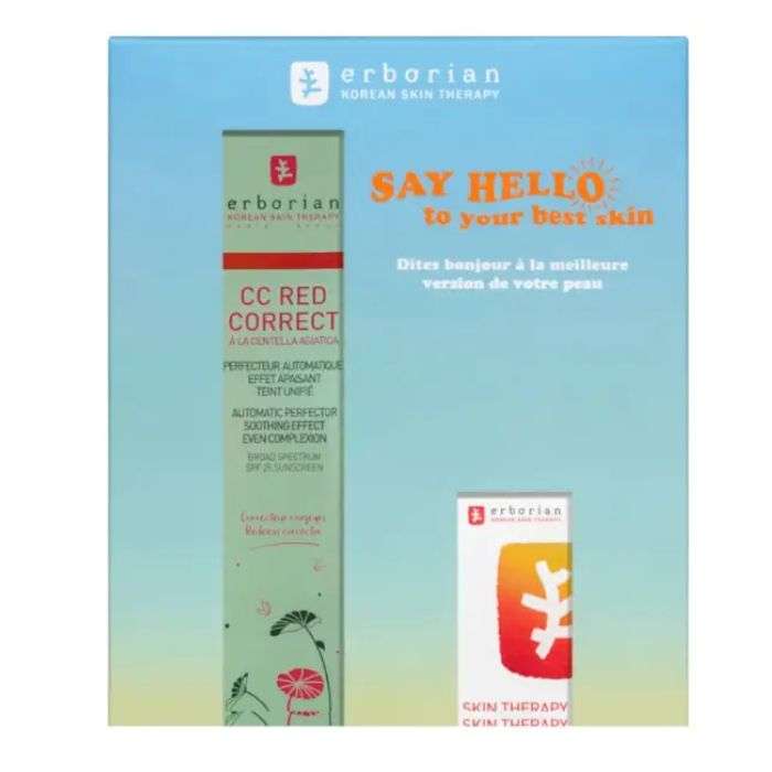 ERBORIAN DUO CC RED CORRECT 45ML + SKIN THERAPY 10ML ERBORIAN DUO CC RED CORRECT 45ML + SKIN THERAPY 10ML