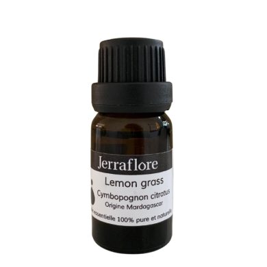 JERRAFLORE HUILE ESSENTIELLE LEMON GRASS CYMBOPOGNON CITRATUS 10 ML JERRAFLORE HUILE ESSENTIELLE LEMON GRASS CYMBOPOGNON CITRATUS 10 ML