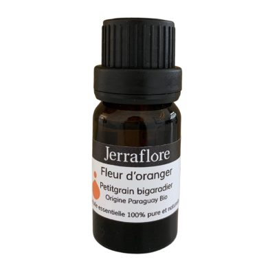 JERRAFLORE HUILE ESSENTIELLE FLEUR D'ORANGER PETITGRAIN BIGARADIER 10 ML JERRAFLORE HUILE ESSENTIELLE FLEUR D'ORANGER PETITGRAIN BIGARADIER 10 ML