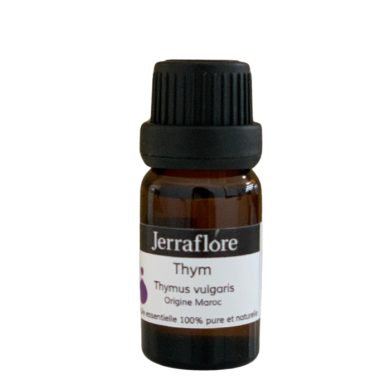 JERRAFLORE HUILE ESSENTIELLE THYM THYMUS VULGARIS 10 ML JERRAFLORE HUILE ESSENTIELLE THYM THYMUS VULGARIS 10 ML
