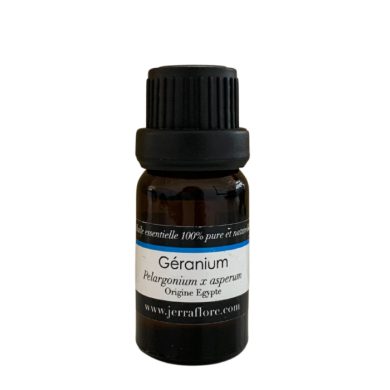 JERRAFLORE HUILE ESSENTIELLE GERANIUM PELARGONIUM X ASPERUM 10 ML JERRAFLORE HUILE ESSENTIELLE GERANIUM PELARGONIUM X ASPERUM 10 ML