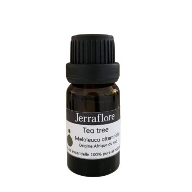 JERRAFLORE HUILE ESSENTIELLE TEA TREE MELALEUCA ALTERNIFOLIA 10 ML JERRAFLORE HUILE ESSENTIELLE TEA TREE MELALEUCA ALTERNIFOLIA 10 ML