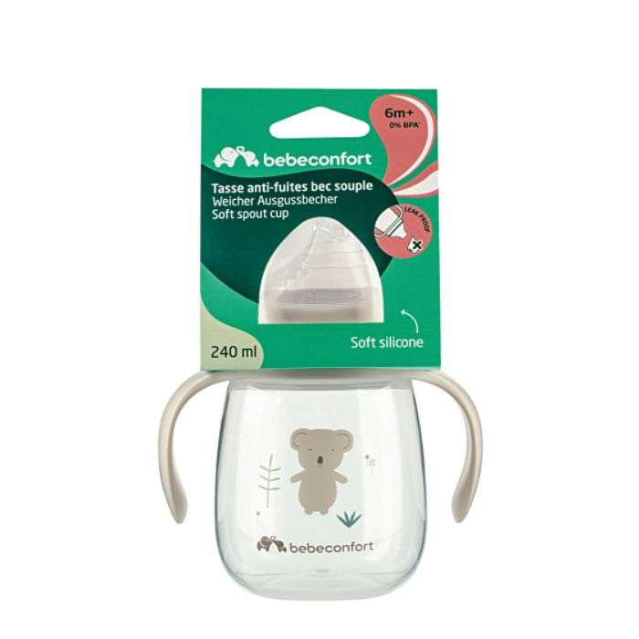 BEBE CONFORT TASSE ANTI FUITE BEC SOUPLE 6 MOIS+ 240ML BEBE CONFORT TASSE ANTI FUITE BEC SOUPLE 6 MOIS+ 240ML