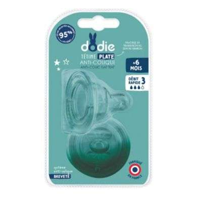 DODIE TETINE PLATE SENSATION+ ANTI COLIQUE D3 +6M X2 DODIE TETINE PLATE SENSATION+ ANTI COLIQUE D3 +6M X2