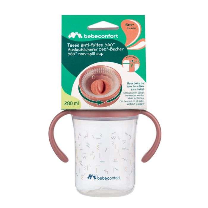 BEBE CONFORT TASSE ANTI FUITE 360 6MOIS 280 ML BEBE CONFORT TASSE ANTI FUITE 360 6MOIS 280 ML