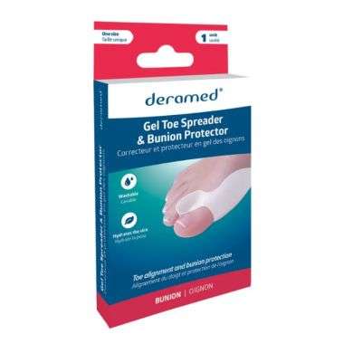 DERAMED CORRECTEUR ET PROTECTEUR EN GEL DES OIGNONS 1 UNITE DERAMED CORRECTEUR ET PROTECTEUR EN GEL DES OIGNONS 1 UNITE
