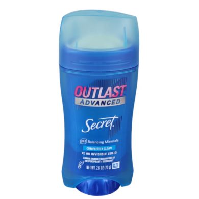SECRET OUTLAST ADVANCED ANTI TRANSPIRANT DEODORANT 72 H 73 G SECRET OUTLAST ADVANCED ANTI TRANSPIRANT DEODORANT 72 H 73 G