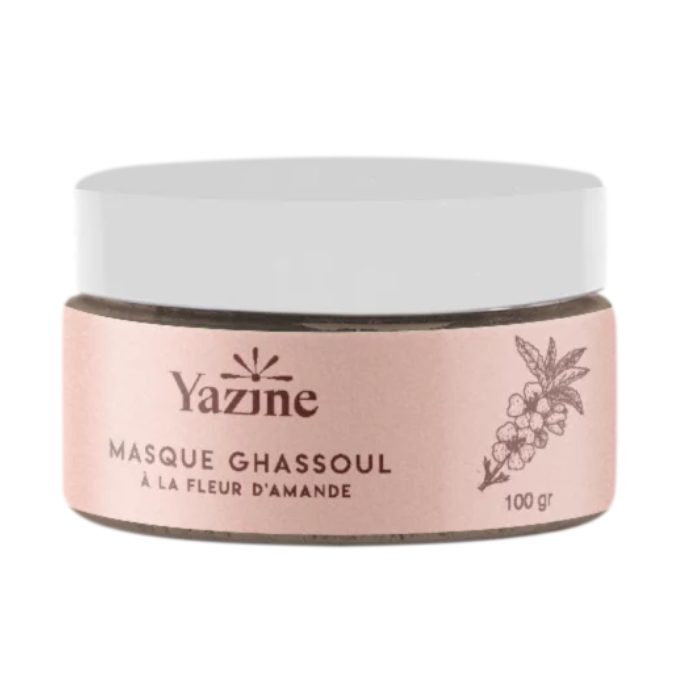 YAZINE MASQUE GHASSOUL A LA FLEUR D'AMANDE 100 G YAZINE MASQUE GHASSOUL A LA FLEUR D'AMANDE 100 G