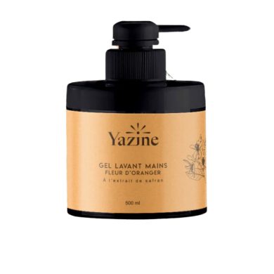 YAZINE GEL LAVANT MAIN FLEUR D'ORANGER ET EXTRAIT DE SAFRAN 500 ML YAZINE GEL LAVANT MAIN FLEUR D'ORANGER ET EXTRAIT DE SAFRAN 500 ML