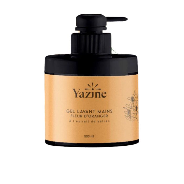 YAZINE GEL LAVANT MAIN FLEUR D'ORANGER ET EXTRAIT DE SAFRAN 500 ML YAZINE GEL LAVANT MAIN FLEUR D'ORANGER ET EXTRAIT DE SAFRAN 500 ML