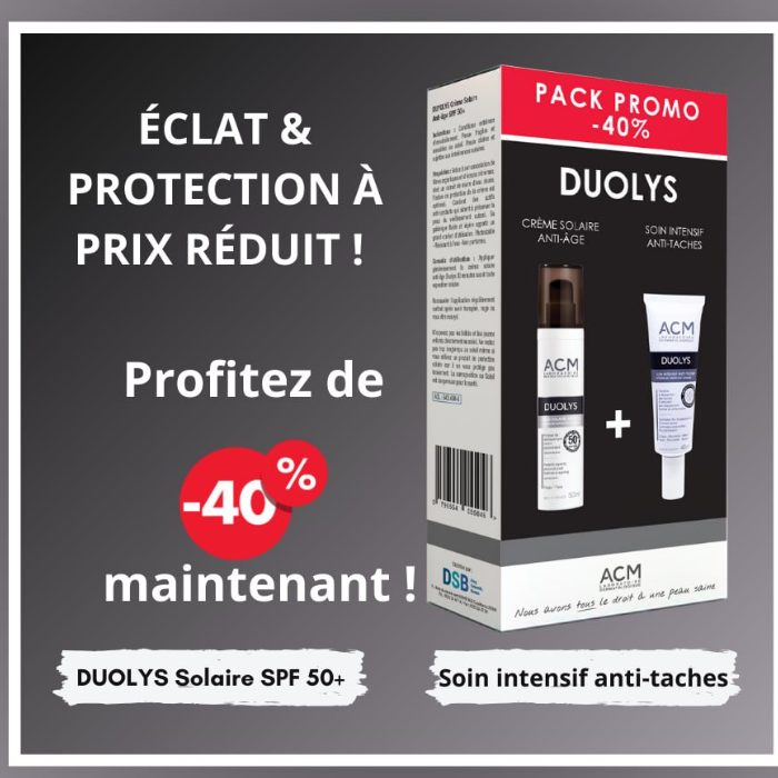 ACM DUOLYS PACK CREME SOLAIRE ANTI AGE + SOIN INTENSIF ANTI TACHES ACM DUOLYS PACK CREME SOLAIRE ANTI AGE + SOIN INTENSIF ANTI TACHES