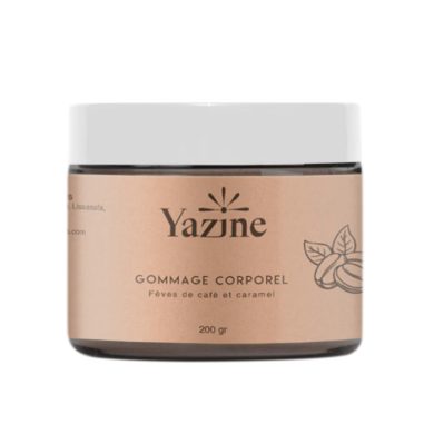 YAZINE GOMMAGE CORPOREL AU CAFE ET AU CARAMEL YAZINE GOMMAGE CORPOREL AU CAFE ET AU CARAMEL