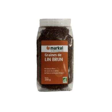 MARKAL GRAINES DE LIN BRUN 250G