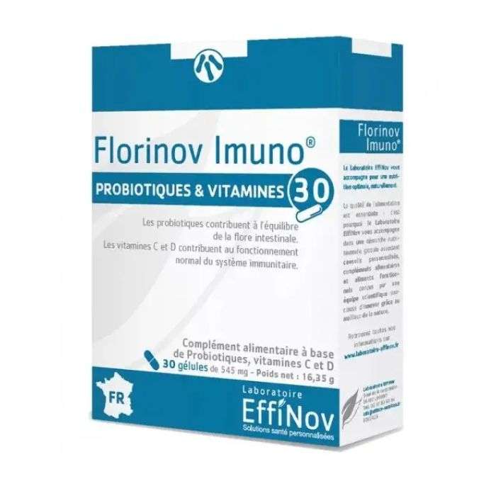 EFFINOV FLORINOV IMUNO PROBIOTIQUES ET VITAMINES 30 GELULES EFFINOV FLORINOV IMUNO PROBIOTIQUES ET VITAMINES 30 GELULES