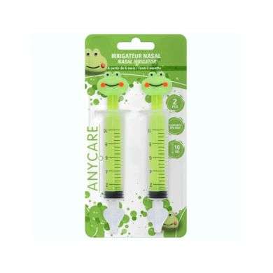 ANYCARE IRRIGATEUR NASAL 2 PIECES GRENOUILLES 10 ML 6 MOIS + ANYCARE IRRIGATEUR NASAL 2 PIECES GRENOUILLES 10 ML 6 MOIS +