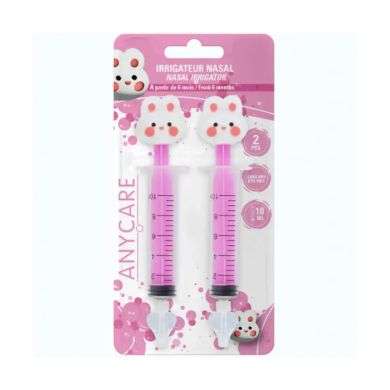 ANYCARE IRRIGATEUR NASAL 2 PIECES LAPIN 10 ML 6 MOIS + ANYCARE IRRIGATEUR NASAL 2 PIECES LAPIN 10 ML 6 MOIS +