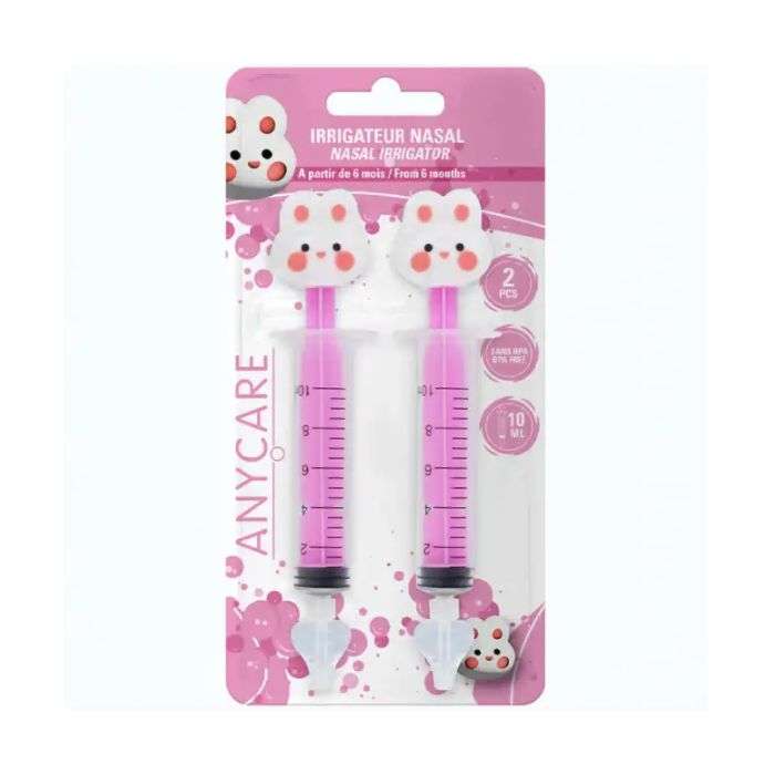 ANYCARE IRRIGATEUR NASAL 2 PIECES LAPIN 10 ML 6 MOIS + ANYCARE IRRIGATEUR NASAL 2 PIECES LAPIN 10 ML 6 MOIS +