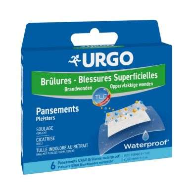 URGO PANSEMENT BRULURES WATERPROOF BOITE DE 6 URGO PANSEMENT BRULURES WATERPROOF BOITE DE 6